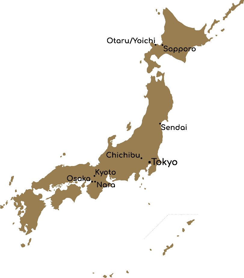Map whisky Japan